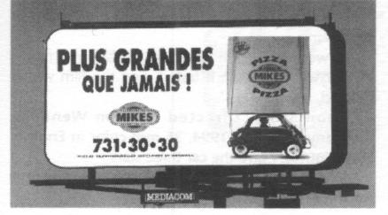 Yes, that's my Isetta in this billboard taken in Montreal just after the major ice storm.
